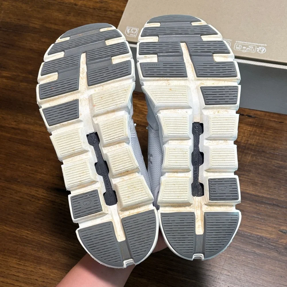 On Running Womens Cloud 6 Sneakers Glacier/White Size 9 - Picture 8 of 10